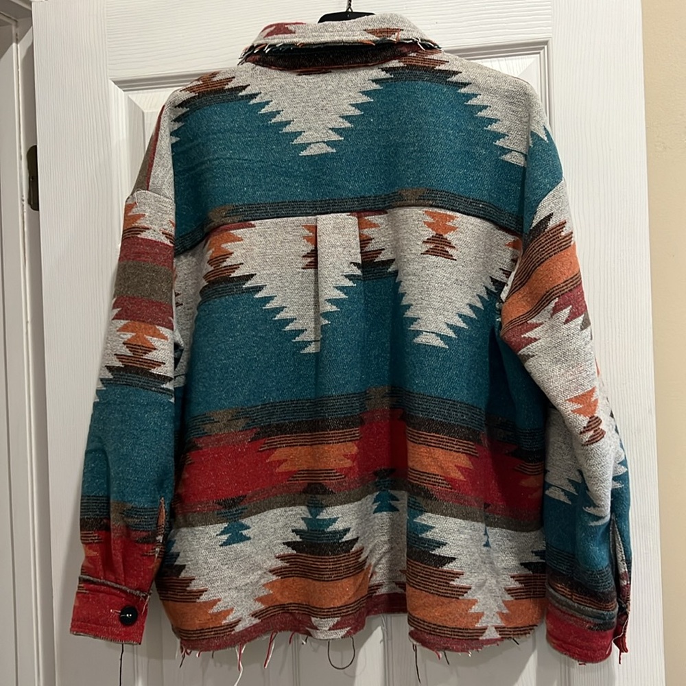 La Miel Eldora Aztec Jacket Shacket - image 2